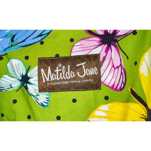 Matilda Jane Suitcase Butterfly Apron Dress Girls Size 6 Tiered Circus Floral - Picture 12 of 12